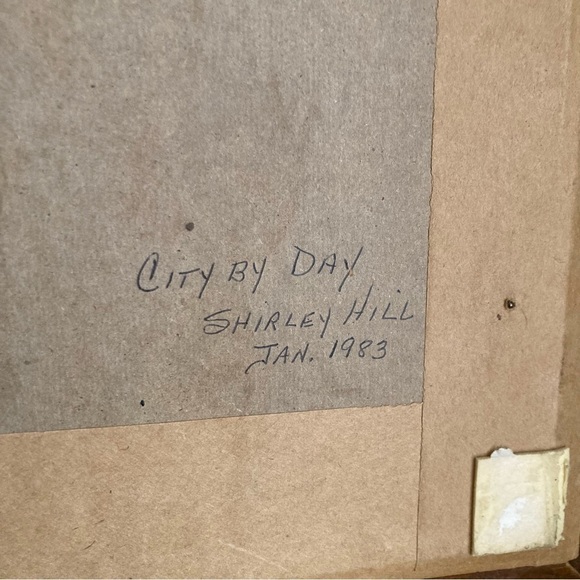 Vintage cross stitch city scene framed tapestry - Picture 16 of 16